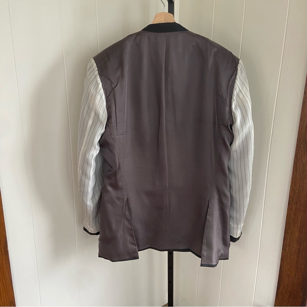 SUITSUPPLY Gray Stripe Super 110s Wool Vitale Barberis Canonico Sport Coat 42L - Picture 4 of 10